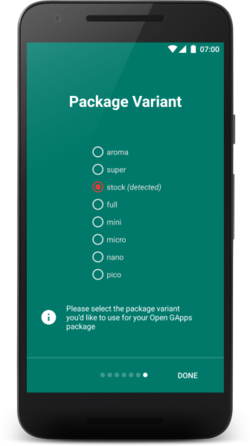 App Variant selection