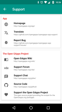 Open GApps App Screenshot Support
